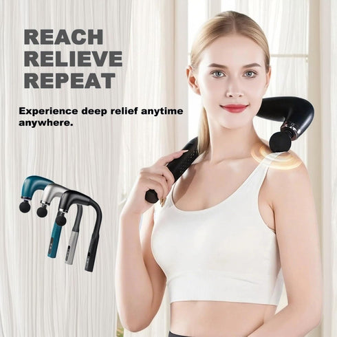 HKDFCXL 2025 hammer set, new fascia gun portable massage low noise, equipped with four professional replacement heads