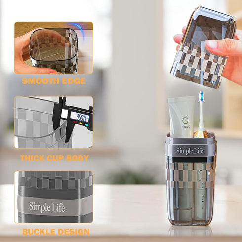 Toothbrush Covers, Portable Travel Case for Electric Toothbrush, Holder with Cover for Home & Gym