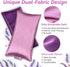 Lavender Eye Pillow for Relaxation, Yoga, Sleeping, Weighted Eye Mask Heated for Headache, Sinus, Dry Eyes Relief, Moist Heat Eye Compress, Meditation Accessories with Aromatherapy, Pack of 2