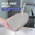 Replacement Scrubber Sponge Head for Extendable Tub Tile Shower Scrubber, Non-Scratch (2X Scrubber Sponge Gray)