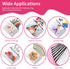 AMADAILY 24Pcs Sublimation Blank Canvas Makeup Bags, DIY Heat Transfer Cosmetic Bags with Black Zipper, 7.87 x 5.7 Inch