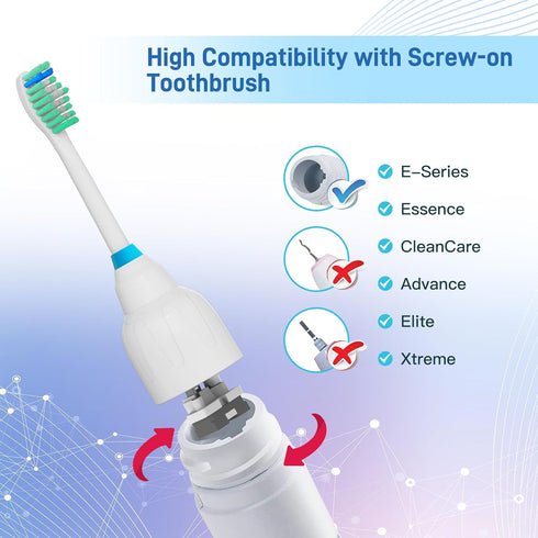 Mcuy HX7022 HX7023 HX5610, 6 Packs Replacement Brush Heads Compatible with Philips Sonicare Screw-on Essence E-Series