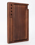 Black Walnut Rolling Tray 11"x7" with Cleaning Brush and Scoop Card, Accessories for Rolling Papers and Grinders