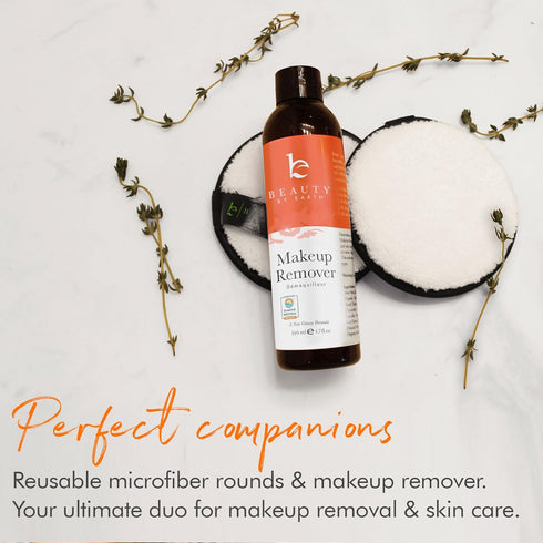 Makeup Remover - USA Made with Natural & Organic Ingredients, Gentle Non-Greasy for All Skin Types