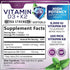 K2 (MK-7) D3 5000IU (125mcg) D3K2 Immune 240 Vitamin D with - Vitamin Per Serving - Complex Supplement for Bone, Teeth
