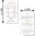 Lash Extension Aftercare Instructions Cards | 50 Pack | Double Sided 3.5 x 2" | Marble Look with Gold Icons Design