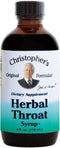 Christopher's Original Formulas Herbal Throat Syrup - 4 oz Gentle Herbal Support for Wellness