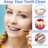 Interdental Brush Set, 100Pcs Soft Braces Brushes, 40Pcs Tooth Flossing Heads, 60pcs Disposable Flossers (Black)