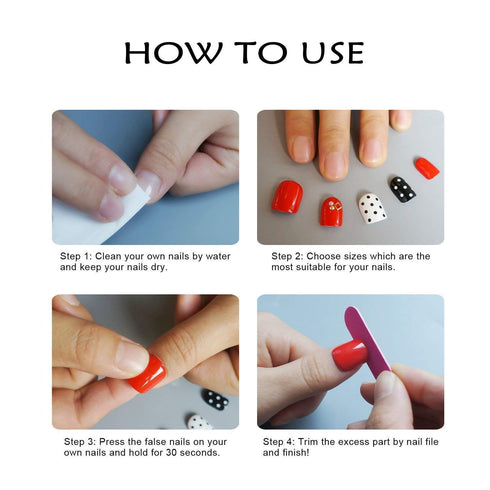 Laza 120pcs Children Nails Press On - Pre-glue Full Cover Nail Tip Kit, Glitter Gradient Color for Kids