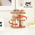 Vanity Organizer, 360 Rotating Acrylic Skin Care Organizer, Large Capacity for Countertop with Makeup Brush Holder -