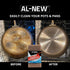 AL-NEW WALNUT CLEANING PADS | Versatile, Scratch Resistant Household Cleaning & Scouring Pads for Kitchen Cleaning, Dishes, Pots, Pans & More (6 Pack) by AL-NEW