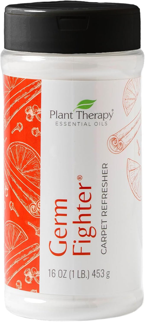 Plant Therapy Germ Fighter Carpet Refresher 16 oz, Natural Ingredients, Neutralizes Odors, Essential Oils