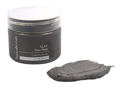 SpaScriptions Dead Sea, Charcoal, & Clay Gel Face Mask with Silicone Applicator - 3 Pack, 1.7 oz each