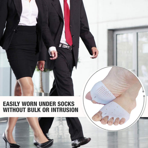 Gel Metatarsal Cushion Pads, Toe Separators Bunion Splint Pads for Hallux Valgus and Hammer Toe