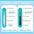Electric Toothbrush Travel Case, Hard Storage Case, 6 Toothbrush Cover Caps, Fits Oral-B/Philips Sonicare