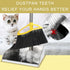 Broom and Dustpan Set for Home, Soft Bristles Indoor Broom with Stainless Steel Dustpan, Kitchen Cleaning Combo