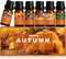 Autumn Fragrance Oil Set, Premium Fall Essential Oils for Diffuser and Candle Making - Pumpkin Spice, Cinnamon, and More