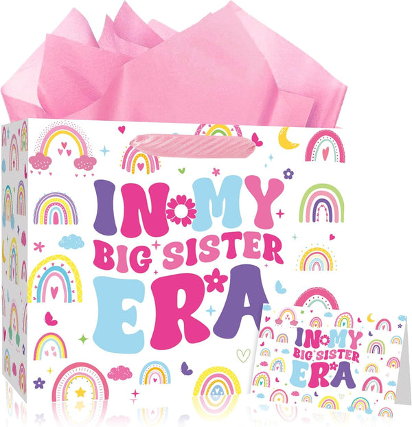 Big Sister Gift Bags Set - In My Big Sister Era Bag