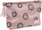 Makeup Pouch Small Cosmetic Bag - Cute Pouches for Purse with Tassel, Smiley Face Makeup Bags for Women (Pink)