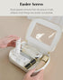Mini Clear Makeup Bag for Purse, Cute Small Travel Cosmetic Bag with Visual Window & Dual Zippers, Pink Mini Pouch