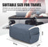Pantheon Men's Toiletry Bag, Travel Wash Bag Hanging Dopp Kit for Bathroom Shower, Blue