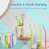 4-Pack End Tuft Toothbrushes, Ultra Soft Orthodontic Brushes for Braces and Detailed Cleaning