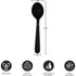 Party Essentials Individually Wrapped Heavy Duty Black Plastic Utensil Sets, 100 Sets, Includes Soup Spoon