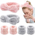 WHAVEL 6PCS Spa Headband & Wristband Set - Face Wash Headband & Makeup Skincare Headbands for Washing Face