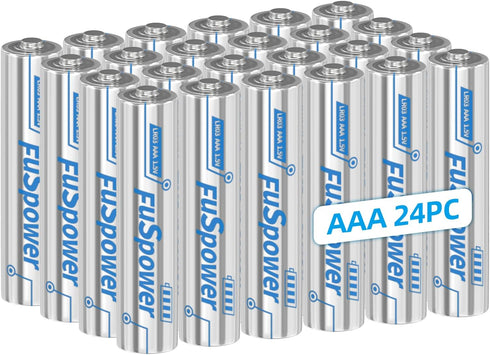 AAA Batteries 24 Pack, 1.5 Volt Alkaline Triple A Battery, 10-Year Shelf Life, Leak-proof