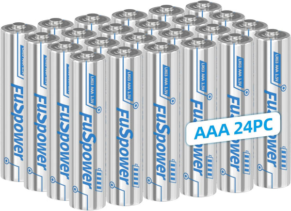 AAA Batteries 24 Pack, 1.5 Volt Alkaline Triple A Battery, 10-Year Shelf Life, Leak-proof