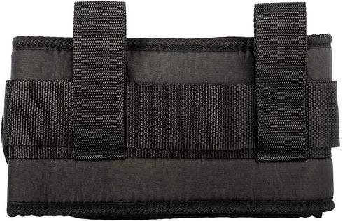 COW&COW Padded Gait Belt with 4 Handles, Quick Release Buckle, 5.5 inches (Black, Large)
