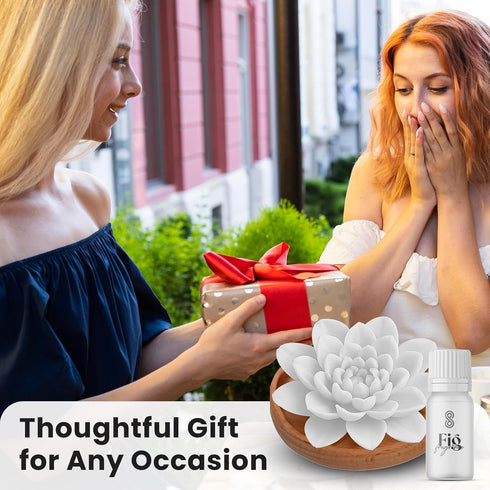 HOME ARCHIVE Aroma Diffuser with Aromatherapy Fragrant Oil Diffusers for Home Room Decor Fig Fragrance (Peony Flower