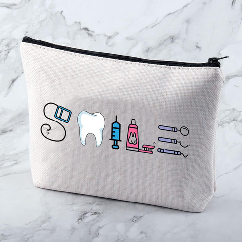 Funny Dental Assistant Gift, Dentist Gift Cosmetic Bag, Dental Student & Hygienist Gift
