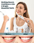 Tooth Polisher, Rechargeable Tooth Whitening Kit for Teeth Cleaning and Whitening, 3 Tooth Polish Paste and 5 Brush