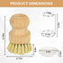 Qaskwaer Set 3 Set Wooden Dish Brushes, Dish Scrubber Brushs for Cleaning Dishes, Kitchen Wooden Cleaning Dsihes