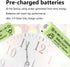 AA Batteries 2200mAh High Capacity Precharged NI-MH, 1.2V Double A Long Lasting for Toys, Remote Controls