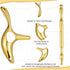 Lanties 2 Pcs Trigger Massage Tool Acupuncture Pen Gua Sha Massage Scraping Tool Manual Reflexology Body Point Deep