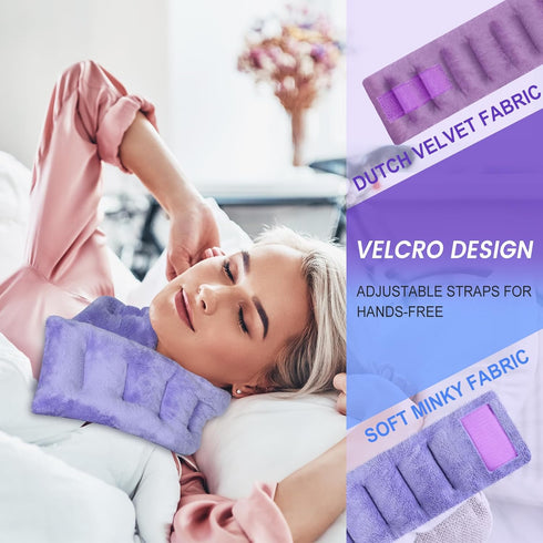 SuzziPad Microwavable Heating Pad for Neck Pain, Convenient Neck Warmer for Stress Pain Relief, Moist Heated Neck Wrap