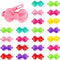 WILLBOND 100 Pieces Girls Hair Barrettes, Self Hinge Plastic Clip Toddler Kids Baby 80s 90s Colorful Cartoon Hair Pin