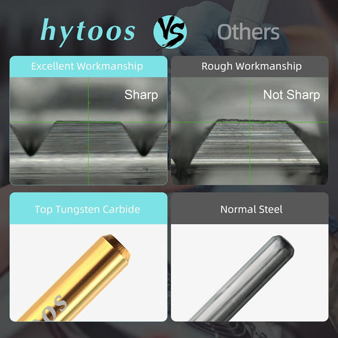 Safety Tapered Nail Drill Bits, Titanium Coating Rounded Top Manicure Carbide Bit for Electric Drills