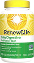 Renew Life Adult Daily Digestive Prebiotic Fiber - 150 Vegetarian Capsules (Package May Vary)