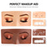 2Pcs Makeup Practice Face, 3D Reusable Silicone Makeup Practice Face Board, Makeup Mannequin Face is Perfect Aid to Practicing Makeup for Beginners and Professional Makeup Artists(Black+White)
