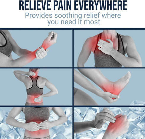 Roll On Pain Relief Gel - Muscle Rub for Arthritis, Neuropathy, Foot and Joint - Cooling (3 Ounce)
