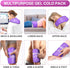Reusable Neck Ice Pack Wrap for Pain Relief, Cold Compress Therapy for Shoulders, Injuries, and Swelling, Purple