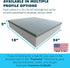 Foamma 2 18 24 Gel Memory Foam Wheelchair Seat Cushion Replacement for Coccyx, Orthopedic Back Support, x x Centipur-US