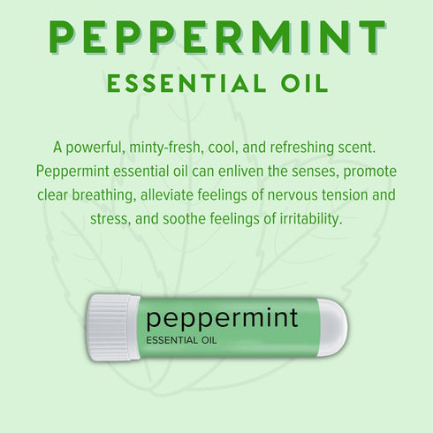 MOXE Peppermint Essential Oil Nasal Inhaler - Therapeutic No-Mess Aromatherapy, Cooling, Refreshing, Made in USA (1