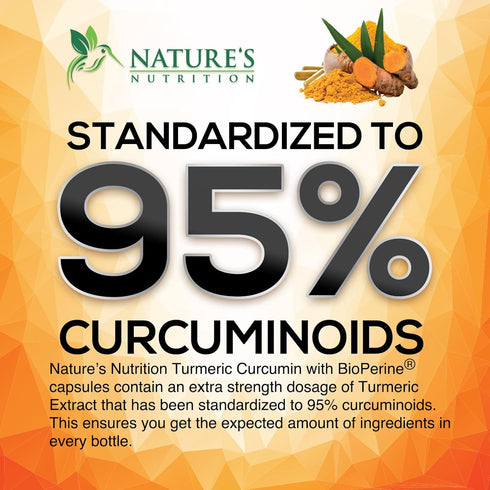 Turmeric Curcumin Supplement with BioPerine, 2600mg with Black Pepper for Best Absorption, 240 Capsules
