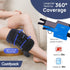 Knee Ice Pack Wrap with Cold Compression for Pain Relief, Reusable Gel Hot Cold Therapy for Knee Injuries & Surgery