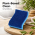 Set, Counter Pack 2, Non-Scratch Cellulose Sponge Kitchen Scrub Sponge with Scouring Pad Good for Non-Stick Cookware