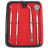 Dental Tools Set - 4 Pc Professional Stainless Steel Dental Pick, Tartar Remover, Oral Hygiene Care Kit